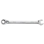 Husky 3/8 in. Reversible Ratcheting Combination Wrench, 72-Tooth Chrome Alloy Steel thumbnail 1