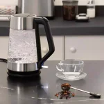 OXO 7.4-Cup Black Stainless Steel Cordless Electric Kettle, 1.75L with Auto Shut-Off thumbnail 6