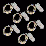 LUMABASE 6-Pack Multi-Color LED Fairy String Lights, 20-Light Waterproof Battery Operated Micro Dot Lights thumbnail 1