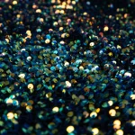 Glitzhome 48 in. Navy Blue Sequin Christmas Tree Skirt with White Faux Fur Cuff thumbnail 3