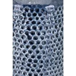 IMAX Skye Blue Large Ceramic Floor Vase - 18in Cylindrical Textured Vase thumbnail 3
