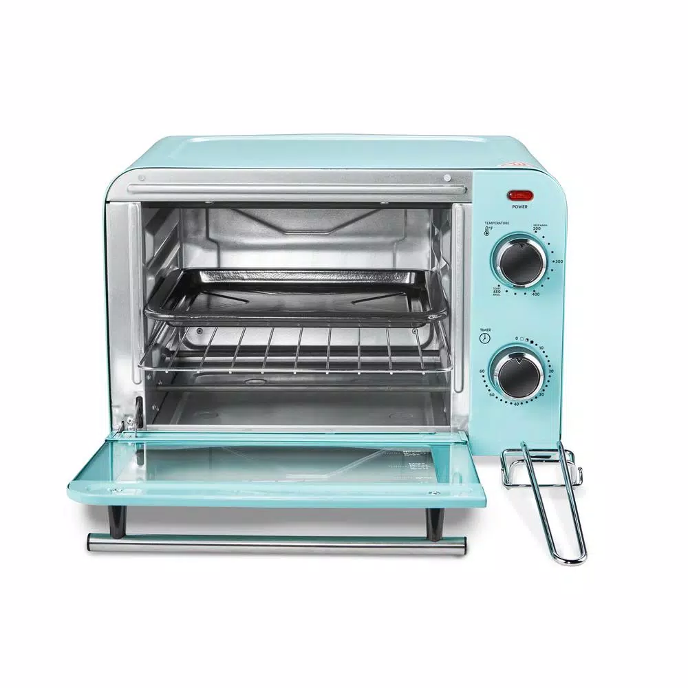 Americana Collection Retro 12.7 L 4-Slice Toaster Oven, Blue