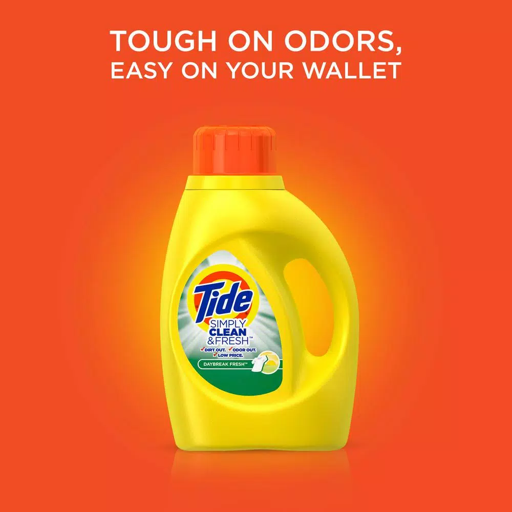 Tide Simply Clean and Fresh Liquid Laundry Detergent, Daybreak Fresh, 138 oz (89 Loads)