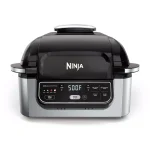 Ninja Foodi 5-in-1 Indoor Grill and 4 Qt. Air Fryer, Black Stainless Steel thumbnail 1