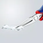 KNIPEX 5-3/4 in. Electronics Pliers with Flat Tips and Comfort Grip thumbnail 6