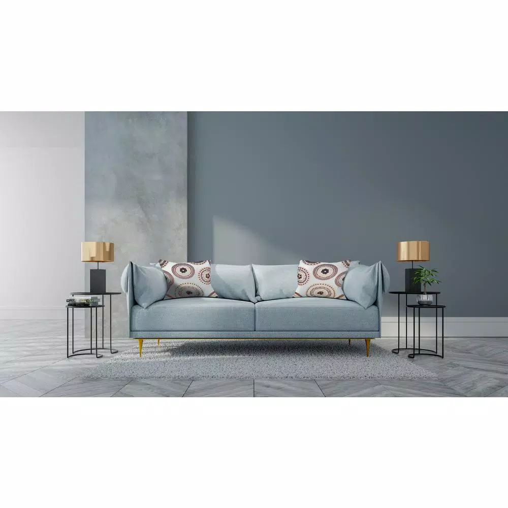 Unbranded Maryam Brown and White Geometric Cotton Throw Pillow, 20 x 20 in.