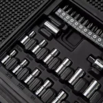 Stanley 68-Piece Mechanics Tool Set with 54-Tooth Pear Head Ratchet and 12-Point Sockets thumbnail 5