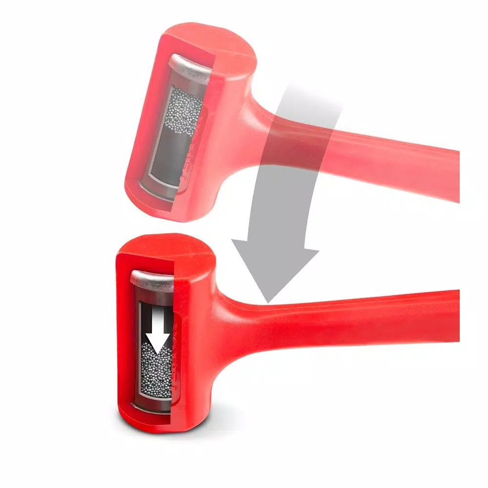 TEKTON 32 oz. Dead Blow Hammer with High-Impact Poly Jacket and Diamond Tread Handle