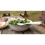 Golden Rabbit Tomatoes 5 Qt. Enamelware Round Catering Serving Bowl thumbnail 4