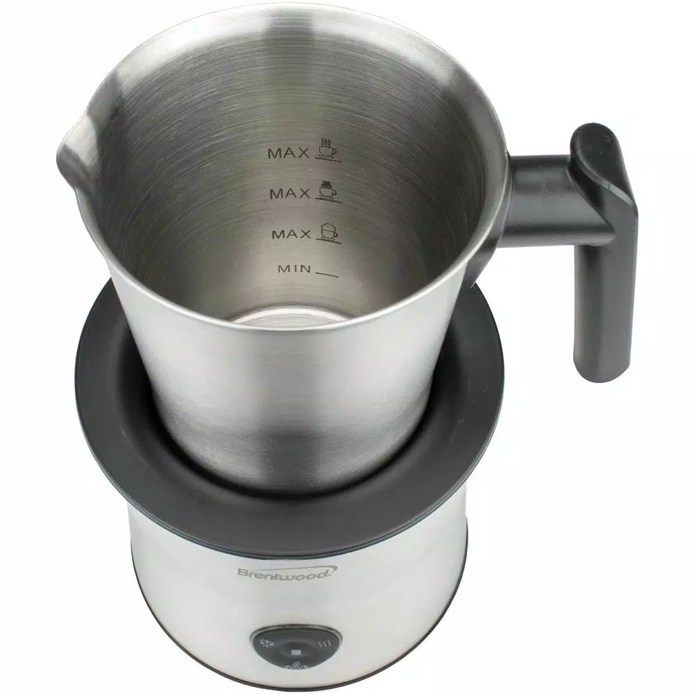 Brentwood Appliances Brentwood GA-401S 15 oz. Cordless Electric Milk Frother, Warmer and Hot Chocolate Maker - Silver