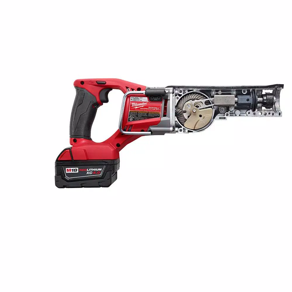 Milwaukee M18 FUEL 18V Brushless Cordless Reciprocating Saw Kit with (2) 5.0Ah Batteries, Charger & Case
