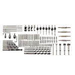 BORA 96-Piece Steel Drill and Driver Bit Set with Hard Plastic Storage Case thumbnail 1
