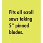 RYOBI 4-Piece Regular Tooth Scroll Saw Blades, 20 TPI, High Carbon Steel thumbnail 4