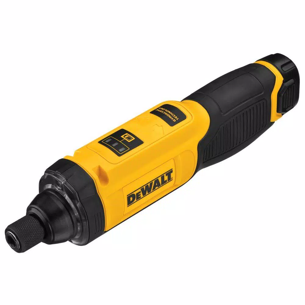 DEWALT 8V MAX Cordless 1/4 in. Hex Gyroscopic Screwdriver Kit with 1.0 Ah Battery, Charger & Bag
