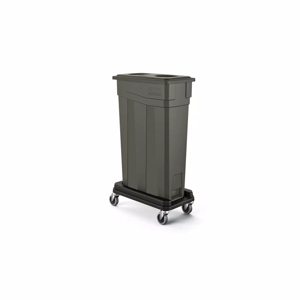 Suncast Commercial Slim Resin Trash Can Dolly