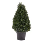 Pure Garden 37 in. Artificial Cypress Tower Style Topiary with Pot thumbnail 1