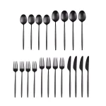 Cambridge Silversmiths Gaze Black Satin 20-Piece Flatware Set, Service for 4 thumbnail 2