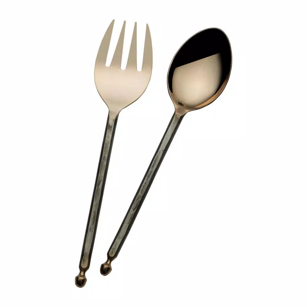 Towle Living Forged Antique Copper 2-Piece Salad Serving Set
