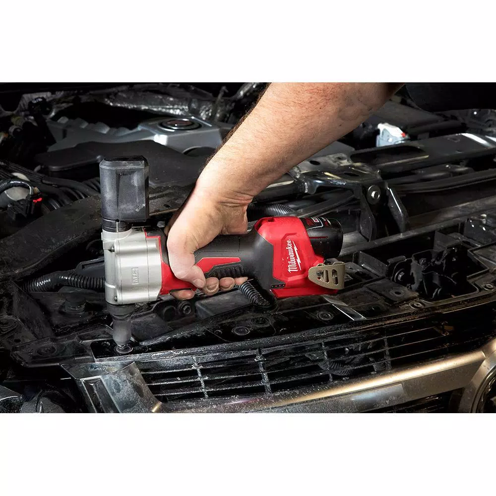 Milwaukee M12 FUEL 12V Cordless 3/8 in. Ratchet and Rivet Tool Combo Kit with (2) 3.0 Ah Batteries