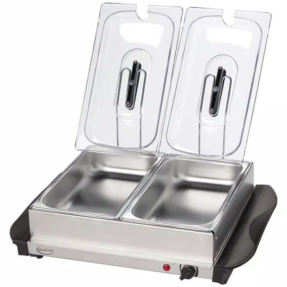Betty Crocker 5 Qt. Stainless Steel Buffet Server and Warming Tray