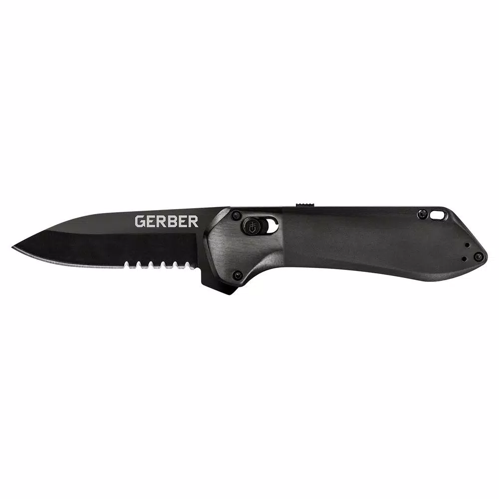 Gerber Highbrow Compact Assisted Opening Pocket Knife, 2.8 in. Drop Point Blade