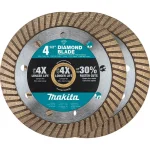 Makita 4.5 in. Turbo Rim Diamond Blade for General Purpose, 2-Pack thumbnail 1