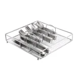 Gibson Home Abbeville 61-Piece Stainless Steel Flatware Set with Wire Caddy, Service for 12 thumbnail 1