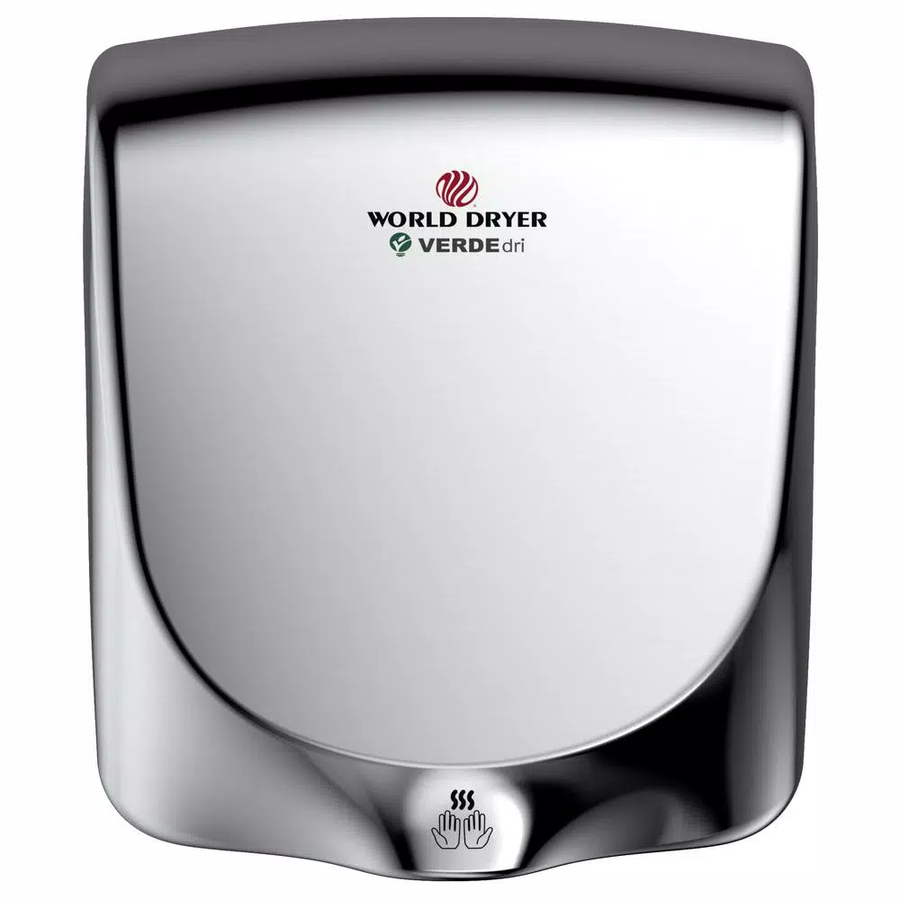 World Dryer VERDEdri V2 High-Speed Electric Hand Dryer - Polished Stainless Steel