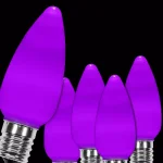 Wintergreen Lighting OptiCore C9 LED Purple Smooth Opaque Replacement Light Bulbs, 25-Pack thumbnail 1