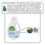 SEVENTH GENERATION Free and Clear Natural 2X Concentrate Laundry Detergent, Scent-Free, 50 oz (Case of 6) thumbnail 4