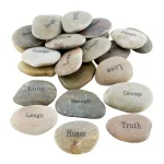 Stonebriar Collection Stonebriars Inspirational Engraved Natural River Stone Set, 25 Count thumbnail 1