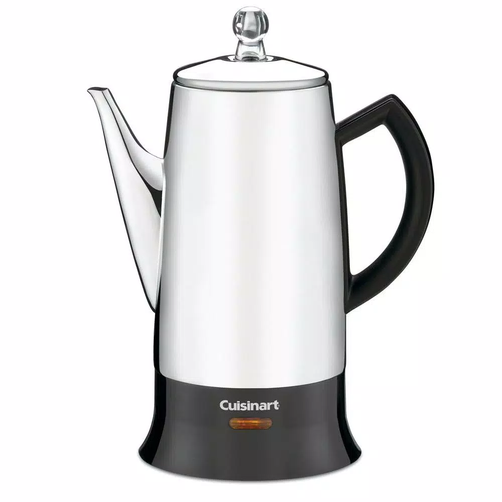 Cuisinart 12-Cup Classic Stainless Steel Percolator, Black