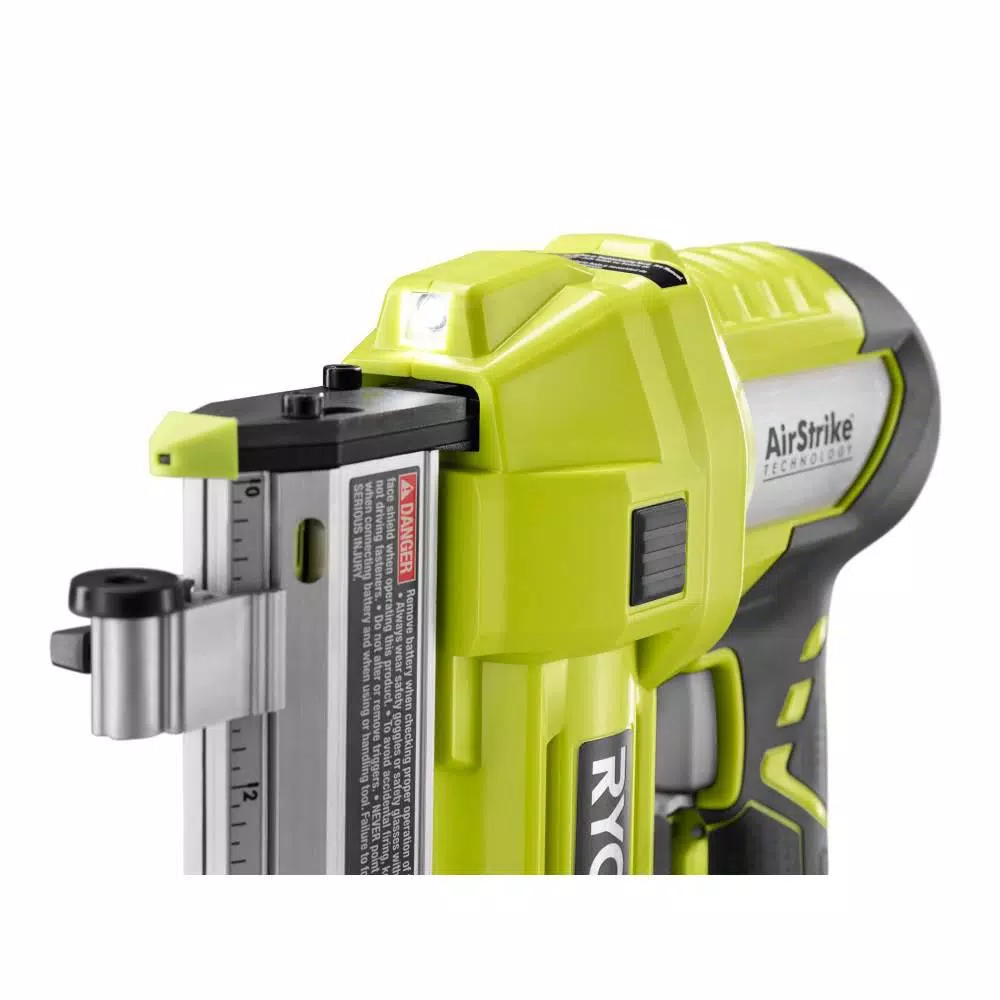 RYOBI 18V ONE+ AirStrike 23-Gauge 1-3/8 in. Headless Pin Nailer Kit with 1.5 Ah Battery and Charger