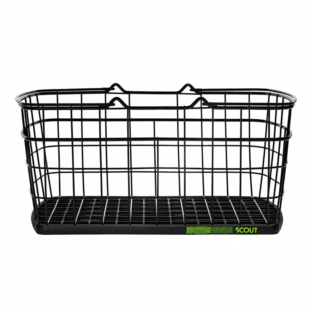 Unbranded Scout Folding Aluminum Cleaning Cart with Removable Baskets and Swivel Wheels
