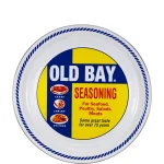 Golden Rabbit Old Bay 15.5 in. Enameled Steel Round Serving Tray thumbnail 1