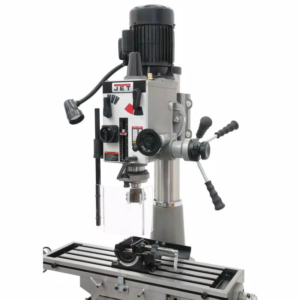 JET JMD-40GH Geared Head Mill/Drill Press with Newall DP500 2-Axis DRO