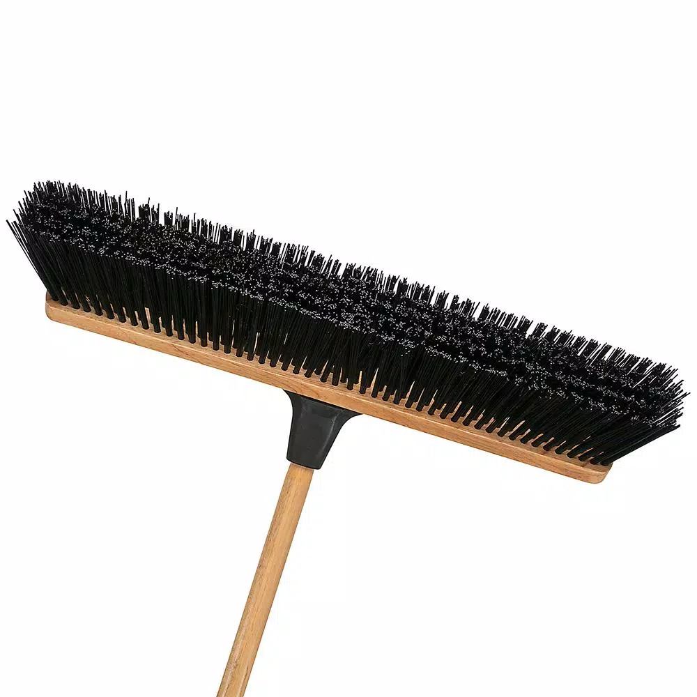 Harper 24 in. Heavy-Duty Outdoor Push Broom with 60 in. Hardwood Handle