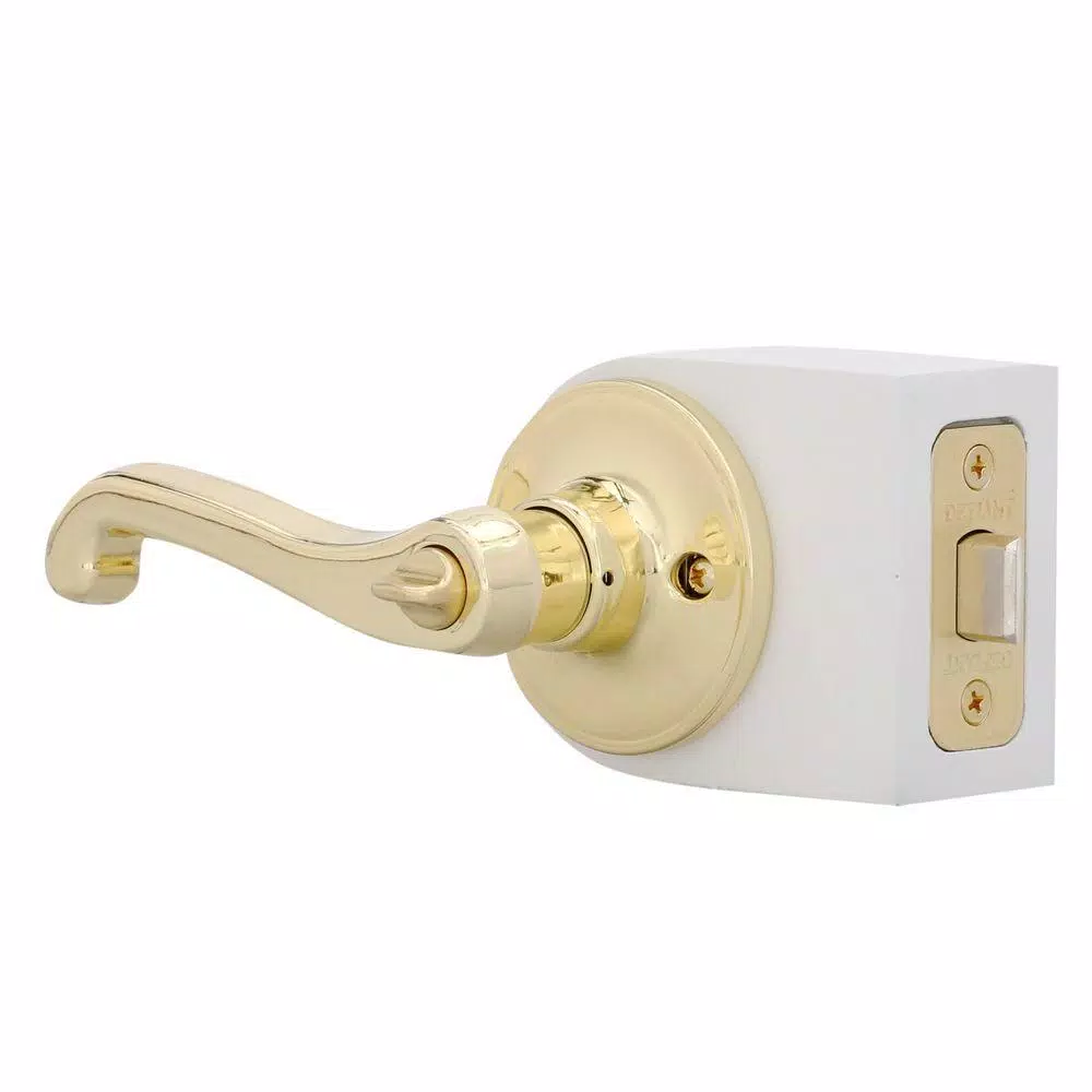 Defiant Viano Polished Brass Privacy Bed/Bath Door Lever