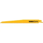 DEWALT 9 in. 6 TPI Bi-Metal Taper Back Reciprocating Saw Blade, 5-Pack thumbnail 4