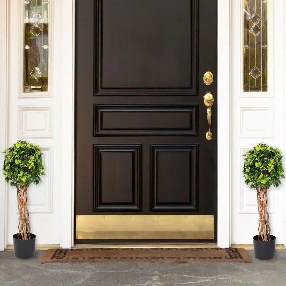Pure Garden 30 in. English Ivy Single Ball Topiary Tree, 2-Pack