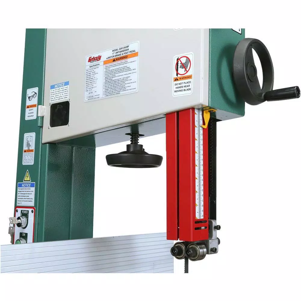 Grizzly Industrial Grizzly 17 in. Extreme-Series 2 HP Heavy-Duty Bandsaw with Cast-Iron Trunnion and Foot Brake