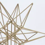 Crystal Art Gallery Gold Painted Metal Star Large Figurine - Modern Geometric Home Decor thumbnail 3