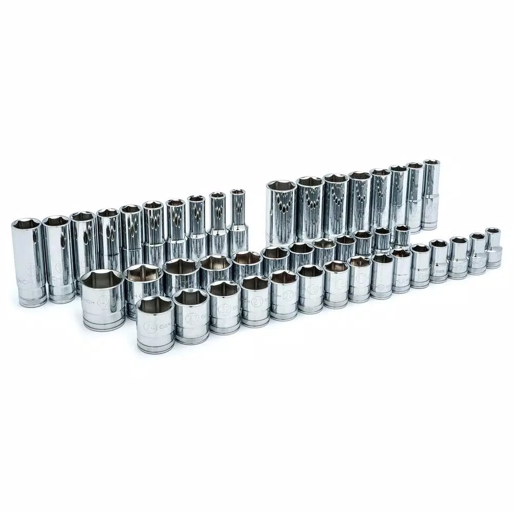GearWrench 49-Piece 1/2 in. 120XP SAE/Metric Standard and Deep Socket Mechanics Tool Set