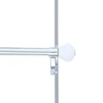 interDesign York Over Shower Door Towel Rack, 3-Bar Stainless Steel Organizer in White and Chrome thumbnail 3