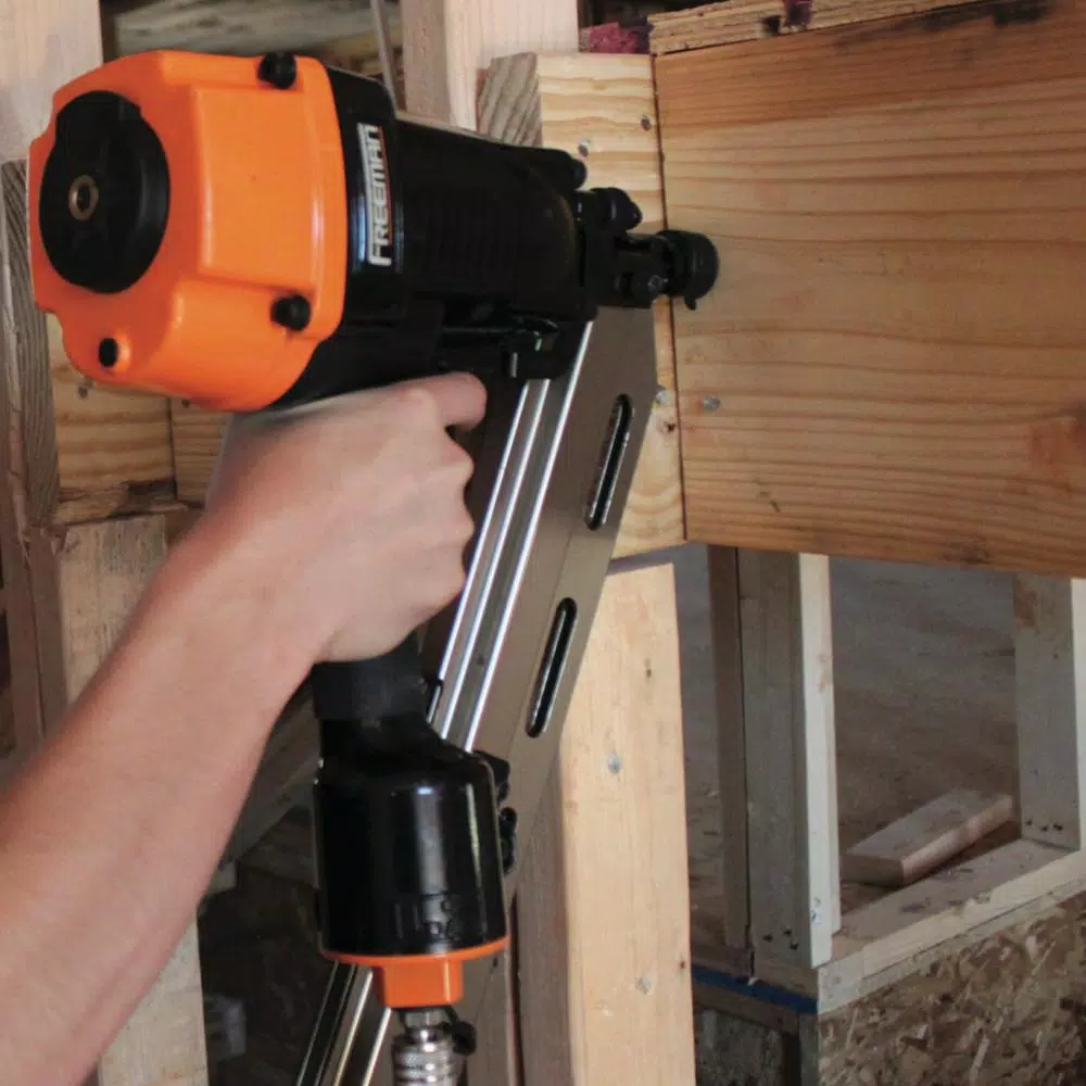 Freeman Pneumatic Framing and Coil Siding Nailer Combo Kit with Storage Case