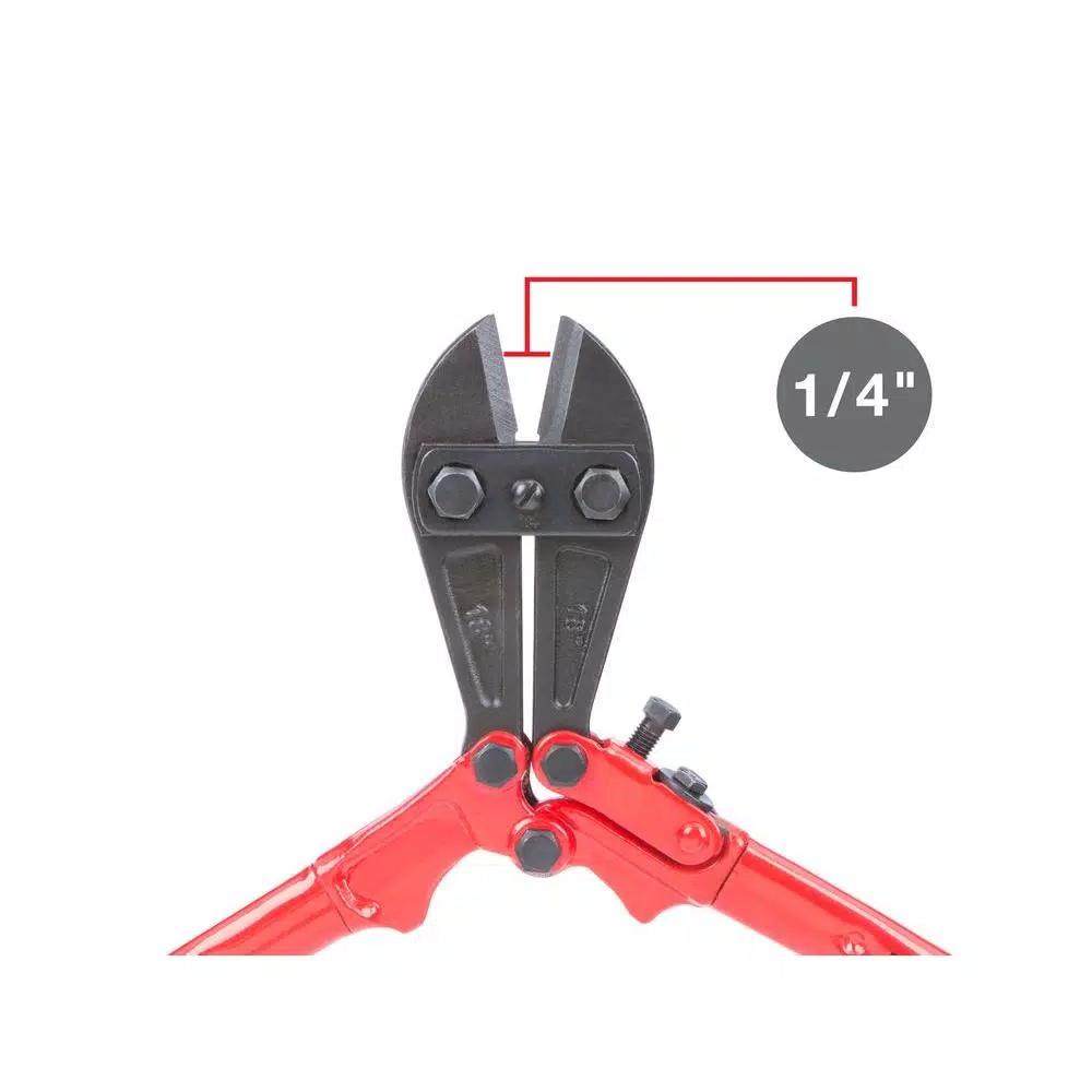 TEKTON 18 in. Bolt Cutter with Compound Action and Hardened Alloy Steel Jaws