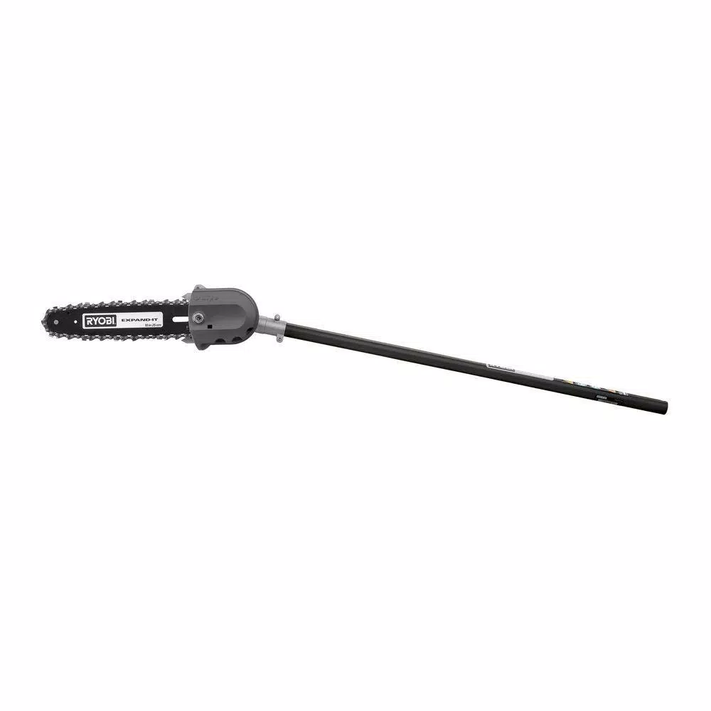 RYOBI ONE+ 18V Brushless String Trimmer and 10 in. Pole Saw Attachment Kit with 4 Ah Battery and Charger