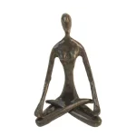 Danya B Female Yoga Lotus Cast Bronze Sculpture thumbnail 2