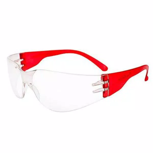 Safe Handler Kids Protective Safety Glasses, Clear Lens, Multi-Color Temple Variety Pack (Box of 12)