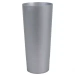 Home Basics Grey Plastic Toilet Brush and Holder Set with Nylon Bristles thumbnail 4
